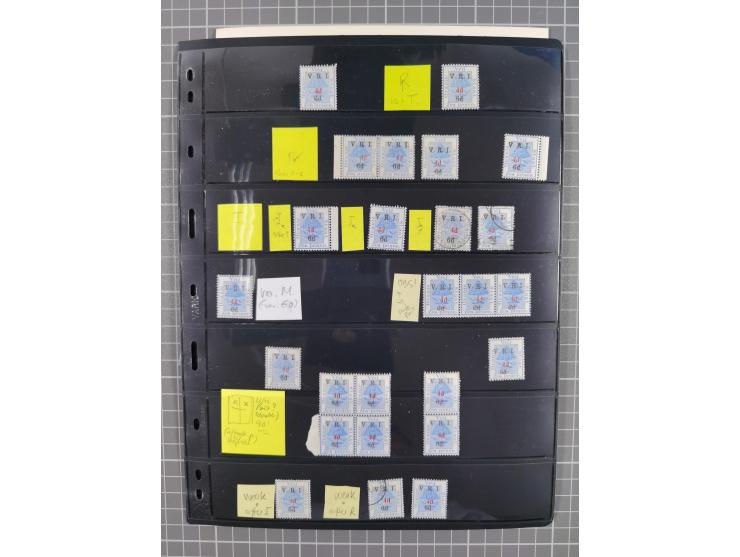 1900/02, First Crown Colony Issues, large mint never hinged/unused and used collection with circa 60 covers, highly specializ