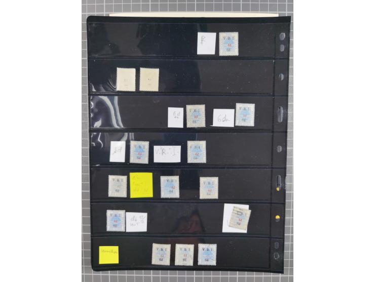 1900/02, First Crown Colony Issues, large mint never hinged/unused and used collection with circa 60 covers, highly specializ