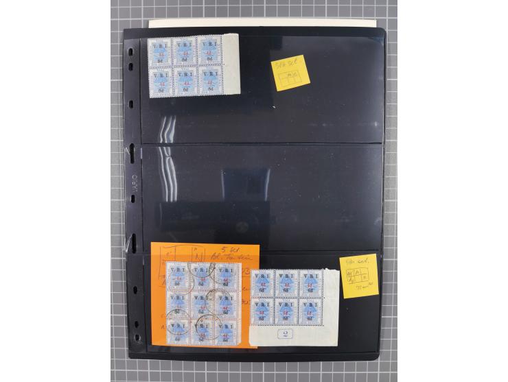 1900/02, First Crown Colony Issues, large mint never hinged/unused and used collection with circa 60 covers, highly specializ