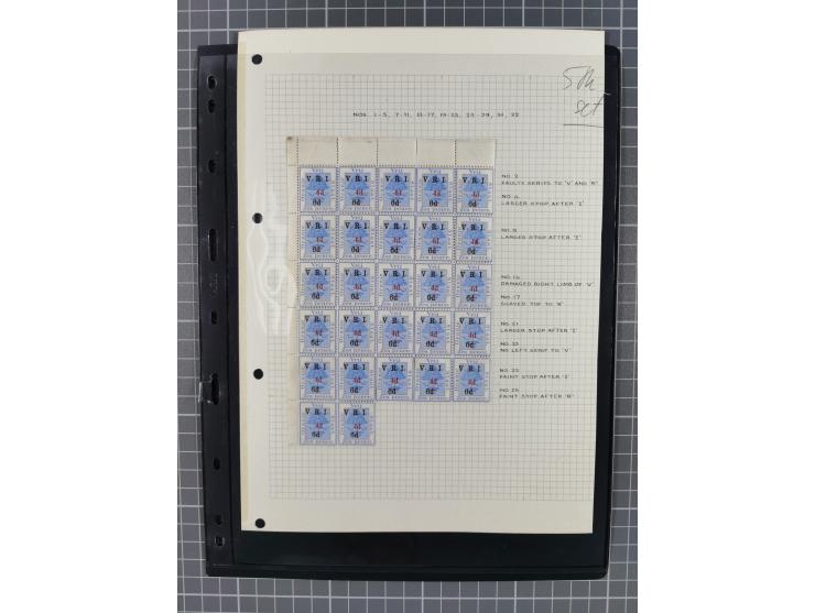 1900/02, First Crown Colony Issues, large mint never hinged/unused and used collection with circa 60 covers, highly specializ