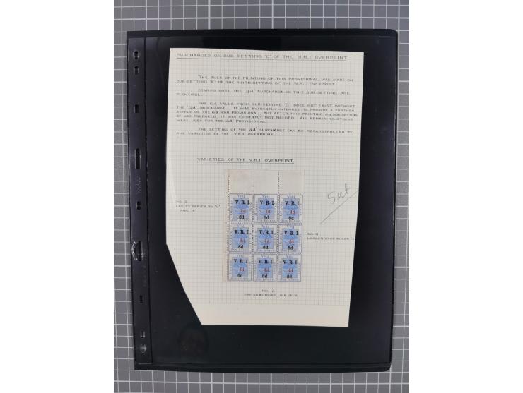 1900/02, First Crown Colony Issues, large mint never hinged/unused and used collection with circa 60 covers, highly specializ