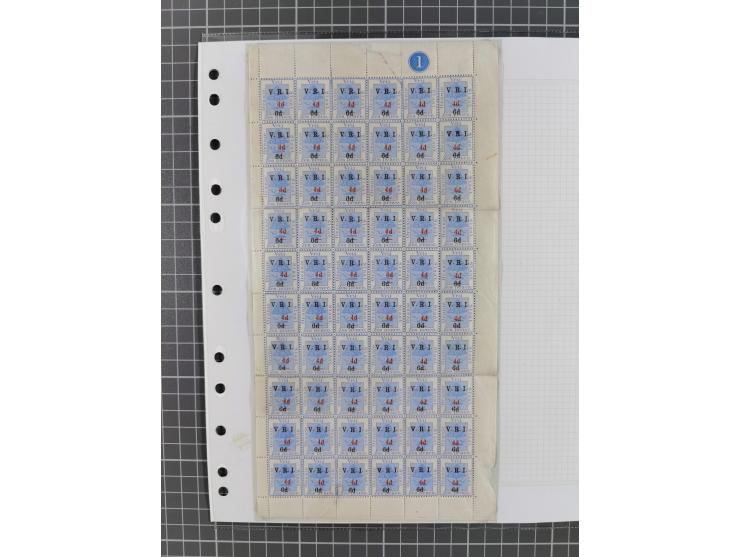 1900/02, First Crown Colony Issues, large mint never hinged/unused and used collection with circa 60 covers, highly specializ