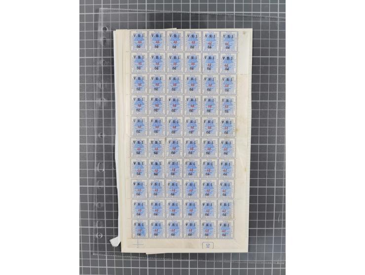 1900/02, First Crown Colony Issues, large mint never hinged/unused and used collection with circa 60 covers, highly specializ