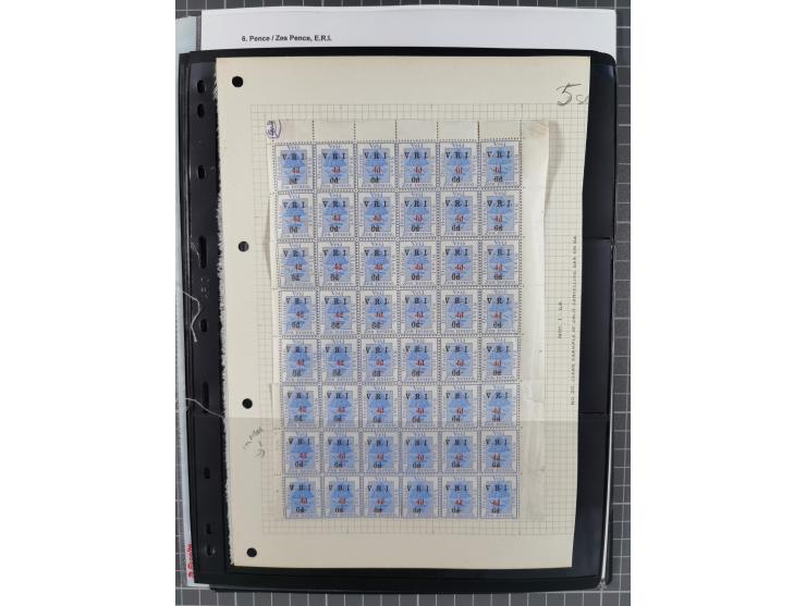 1900/02, First Crown Colony Issues, large mint never hinged/unused and used collection with circa 60 covers, highly specializ