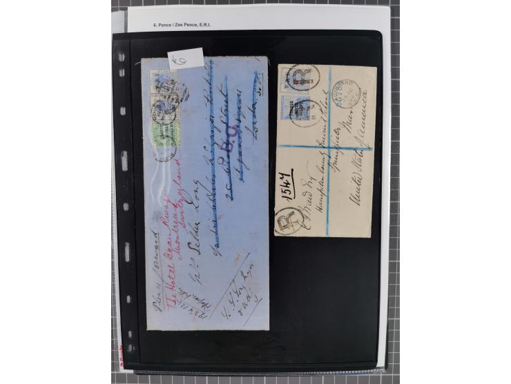 1900/02, First Crown Colony Issues, large mint never hinged/unused and used collection with circa 60 covers, highly specializ