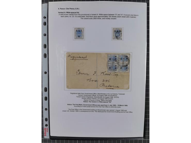 1900/02, First Crown Colony Issues, large mint never hinged/unused and used collection with circa 60 covers, highly specializ