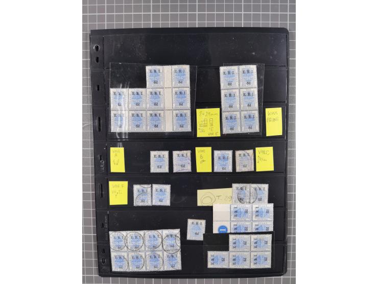 1900/02, First Crown Colony Issues, large mint never hinged/unused and used collection with circa 60 covers, highly specializ