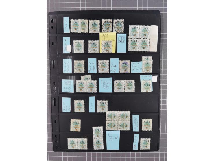 1900/02, First Crown Colony Issues, large mint never hinged/unused and used collection with circa 60 covers, highly specializ