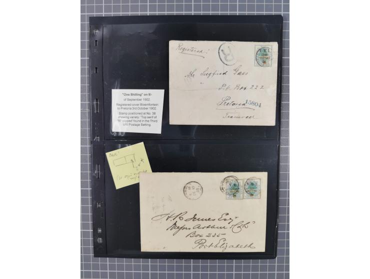 1900/02, First Crown Colony Issues, large mint never hinged/unused and used collection with circa 60 covers, highly specializ