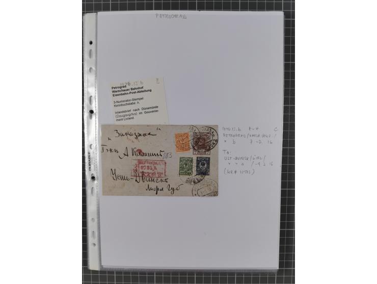 1862/1919 (ca.), Imperial Railway Stations, large collection with well over 300 covers and cards, fine selection of the vario