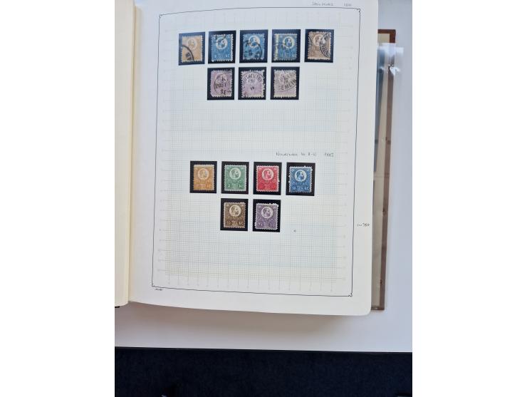 1871/1989 (ca.), large mint never hinged/unused and used collection with covers, well filled in the classics with some duplic