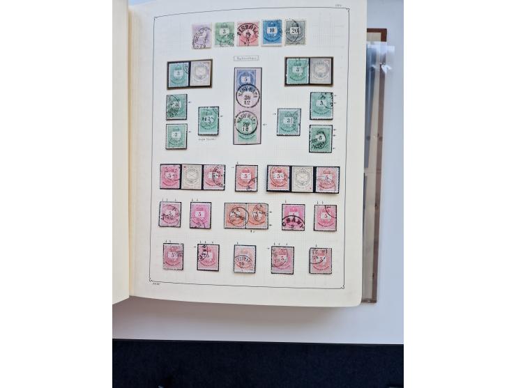 1871/1989 (ca.), large mint never hinged/unused and used collection with covers, well filled in the classics with some duplic