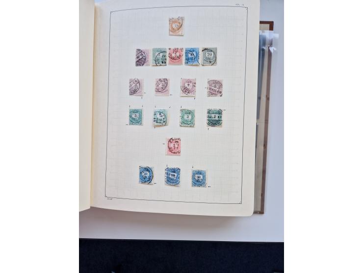 1871/1989 (ca.), large mint never hinged/unused and used collection with covers, well filled in the classics with some duplic