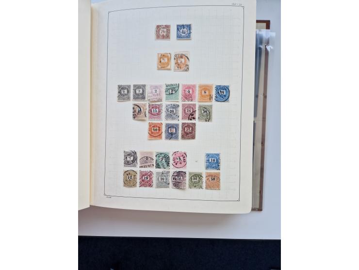 1871/1989 (ca.), large mint never hinged/unused and used collection with covers, well filled in the classics with some duplic