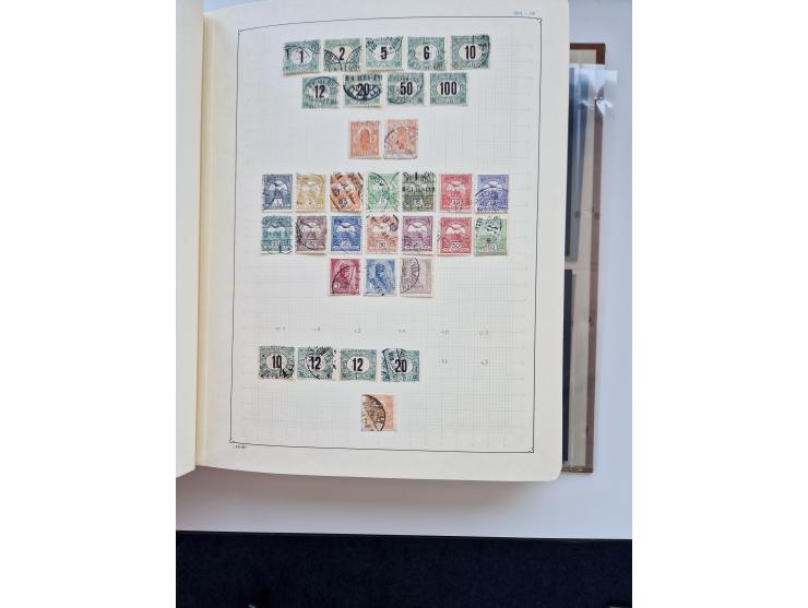 1871/1989 (ca.), large mint never hinged/unused and used collection with covers, well filled in the classics with some duplic