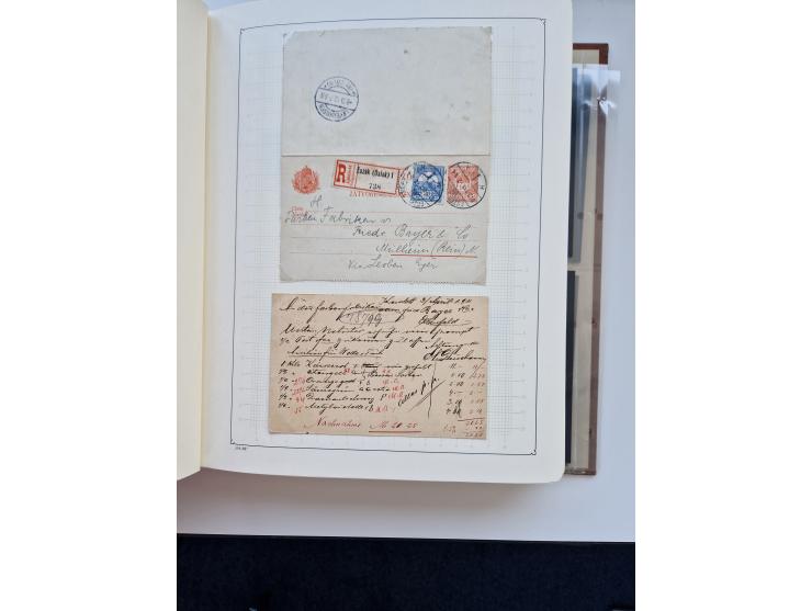 1871/1989 (ca.), large mint never hinged/unused and used collection with covers, well filled in the classics with some duplic