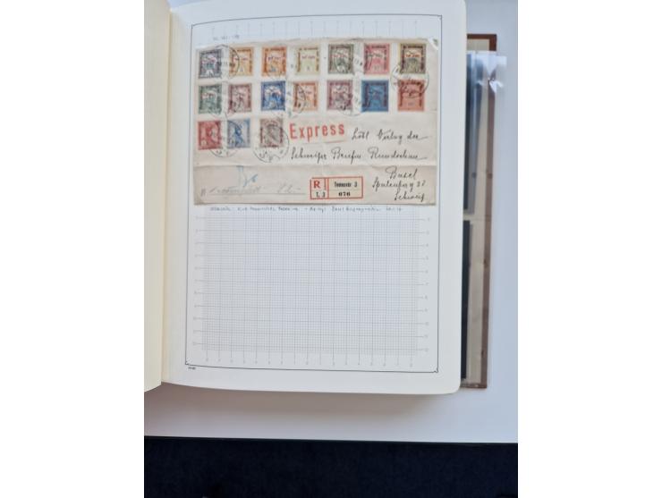 1871/1989 (ca.), large mint never hinged/unused and used collection with covers, well filled in the classics with some duplic