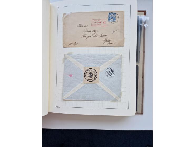 1871/1989 (ca.), large mint never hinged/unused and used collection with covers, well filled in the classics with some duplic