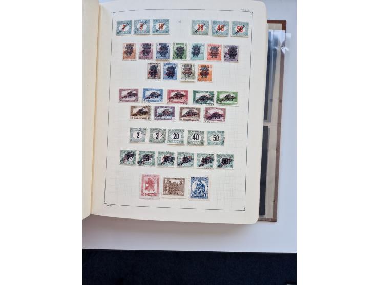 1871/1989 (ca.), large mint never hinged/unused and used collection with covers, well filled in the classics with some duplic