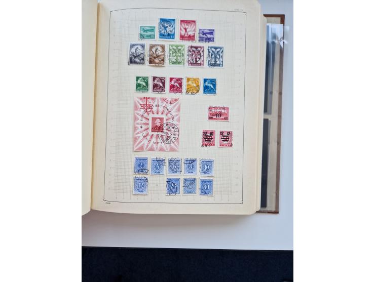 1871/1989 (ca.), large mint never hinged/unused and used collection with covers, well filled in the classics with some duplic