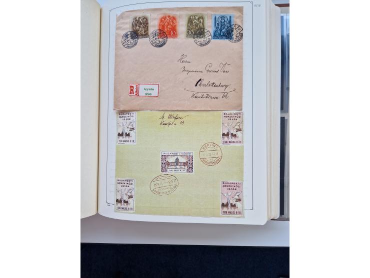 1871/1989 (ca.), large mint never hinged/unused and used collection with covers, well filled in the classics with some duplic