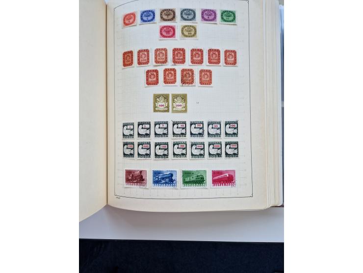 1871/1989 (ca.), large mint never hinged/unused and used collection with covers, well filled in the classics with some duplic