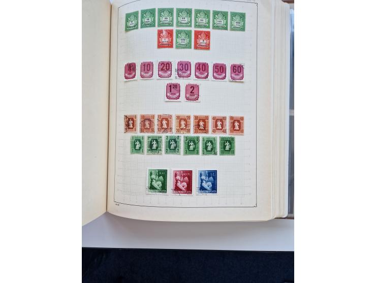 1871/1989 (ca.), large mint never hinged/unused and used collection with covers, well filled in the classics with some duplic