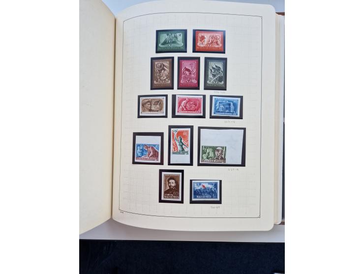 1871/1989 (ca.), large mint never hinged/unused and used collection with covers, well filled in the classics with some duplic