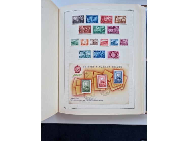 1871/1989 (ca.), large mint never hinged/unused and used collection with covers, well filled in the classics with some duplic