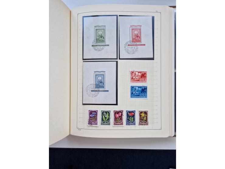 1871/1989 (ca.), large mint never hinged/unused and used collection with covers, well filled in the classics with some duplic