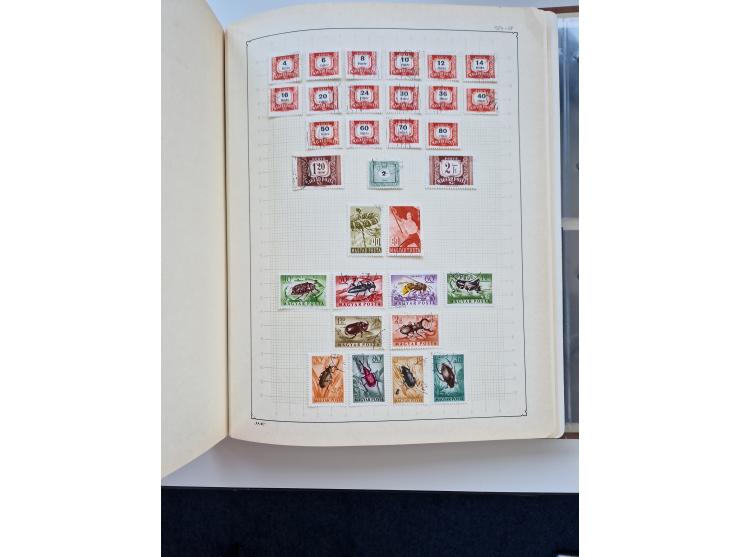 1871/1989 (ca.), large mint never hinged/unused and used collection with covers, well filled in the classics with some duplic