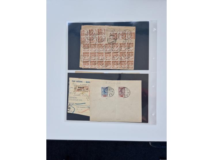 1871/1989 (ca.), large mint never hinged/unused and used collection with covers, well filled in the classics with some duplic