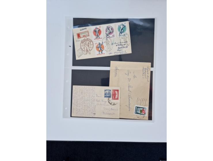 1871/1989 (ca.), large mint never hinged/unused and used collection with covers, well filled in the classics with some duplic