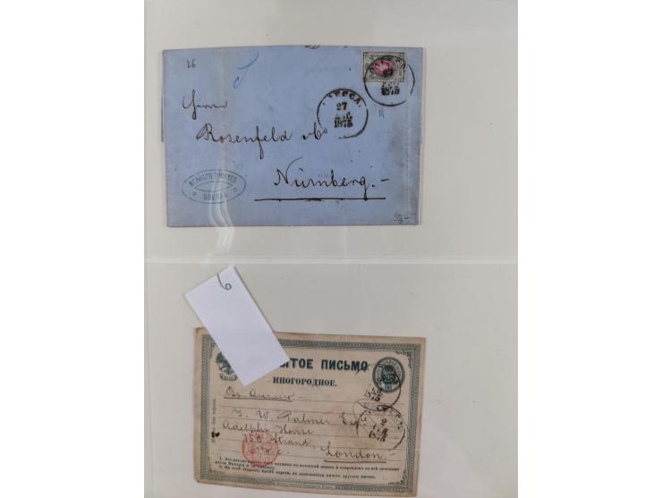 1868/1985 (ca.), attractive group of covers, including Russian Levant, strength before the 1940s, with over 250 postal statio