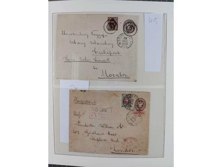 1868/1985 (ca.), attractive group of covers, including Russian Levant, strength before the 1940s, with over 250 postal statio