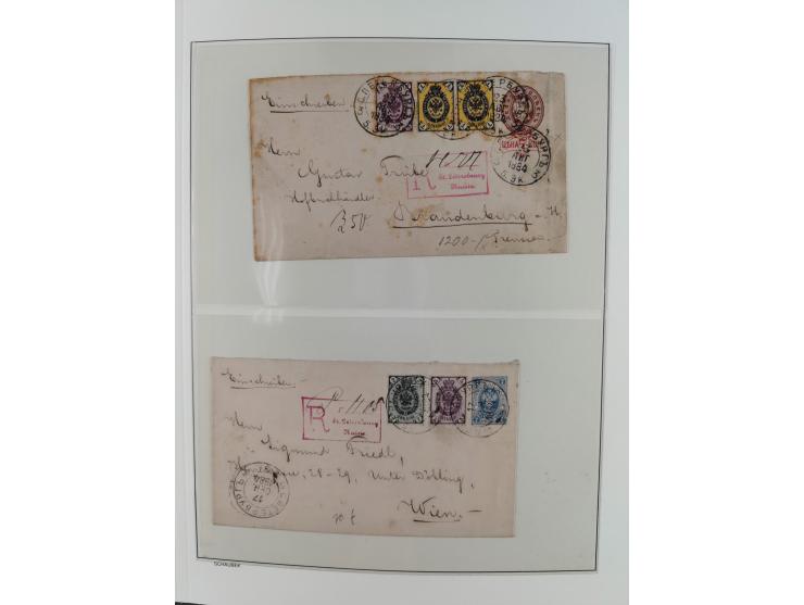 1868/1985 (ca.), attractive group of covers, including Russian Levant, strength before the 1940s, with over 250 postal statio