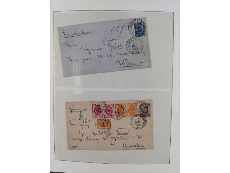 1868/1985 (ca.), attractive group of covers, including Russian Levant, strength before the 1940s, with over 250 postal statio