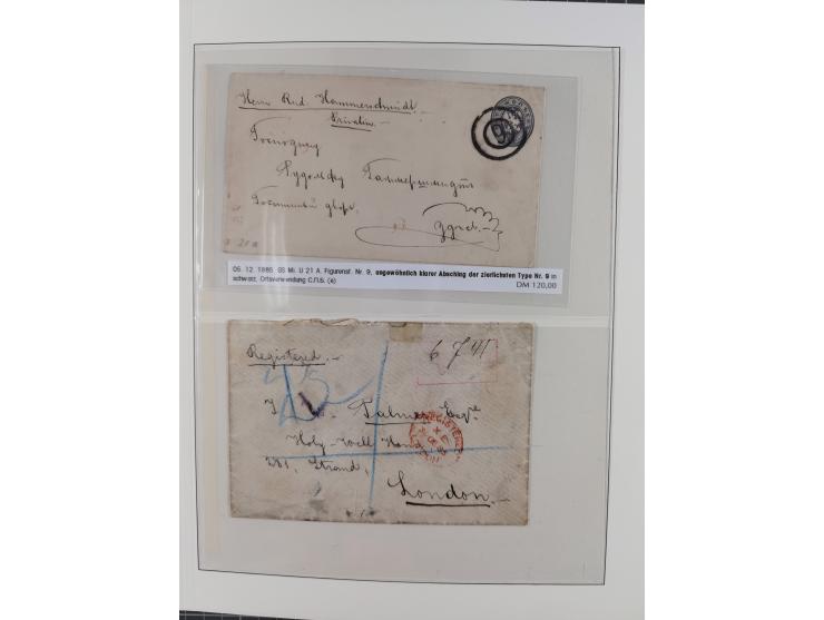 1868/1985 (ca.), attractive group of covers, including Russian Levant, strength before the 1940s, with over 250 postal statio