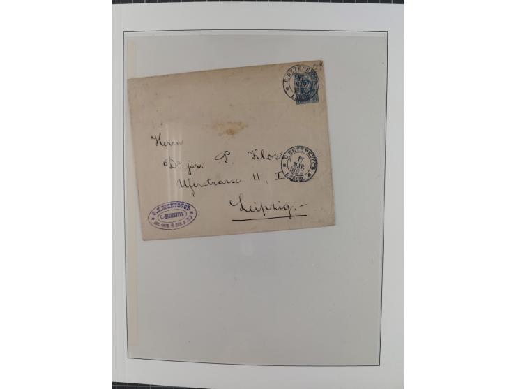 1868/1985 (ca.), attractive group of covers, including Russian Levant, strength before the 1940s, with over 250 postal statio