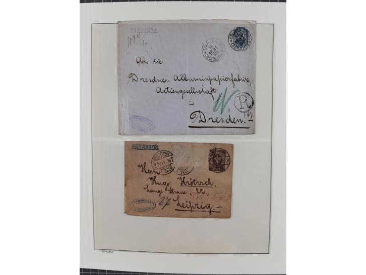 1868/1985 (ca.), attractive group of covers, including Russian Levant, strength before the 1940s, with over 250 postal statio