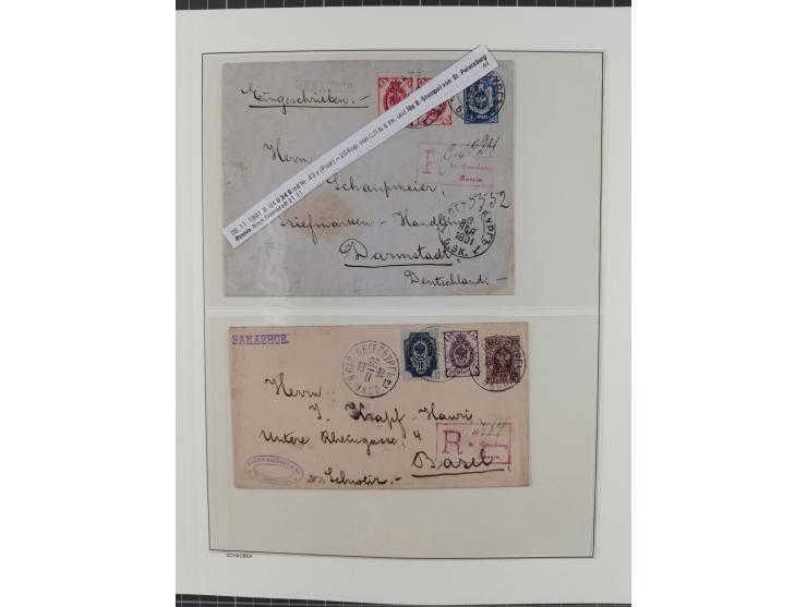 1868/1985 (ca.), attractive group of covers, including Russian Levant, strength before the 1940s, with over 250 postal statio