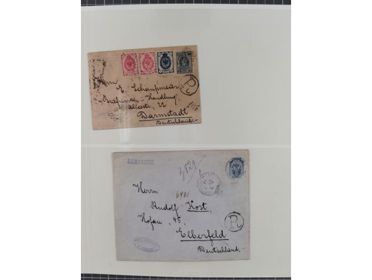 1868/1985 (ca.), attractive group of covers, including Russian Levant, strength before the 1940s, with over 250 postal statio