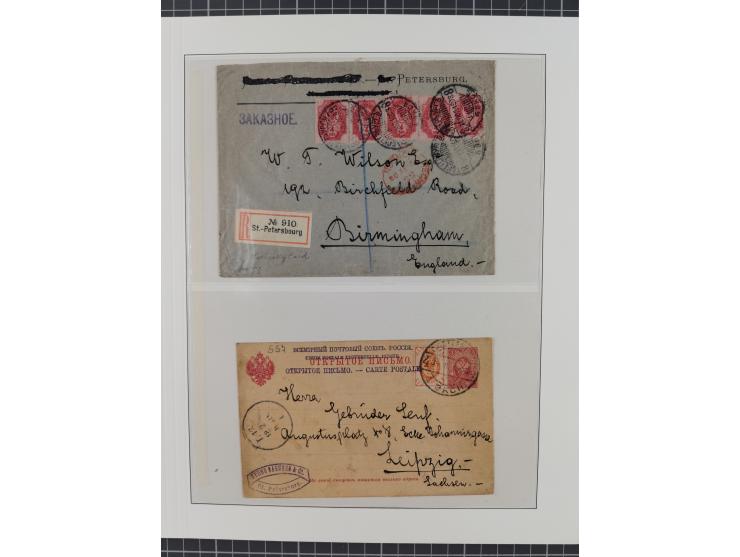 1868/1985 (ca.), attractive group of covers, including Russian Levant, strength before the 1940s, with over 250 postal statio