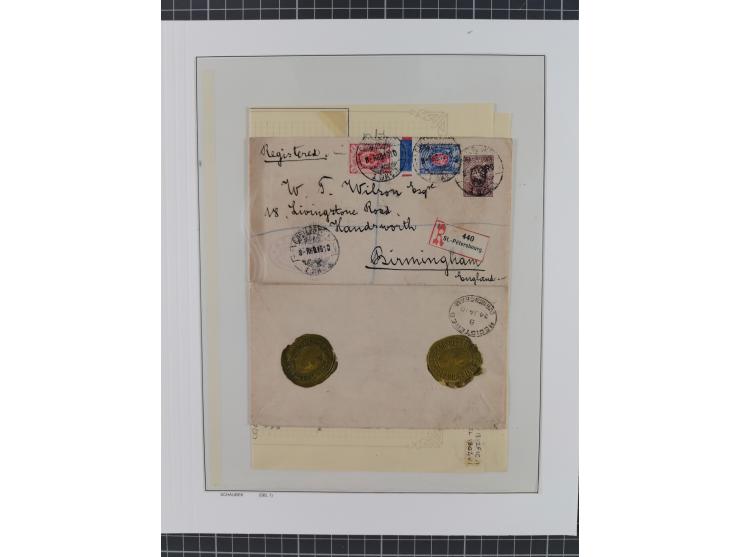 1868/1985 (ca.), attractive group of covers, including Russian Levant, strength before the 1940s, with over 250 postal statio