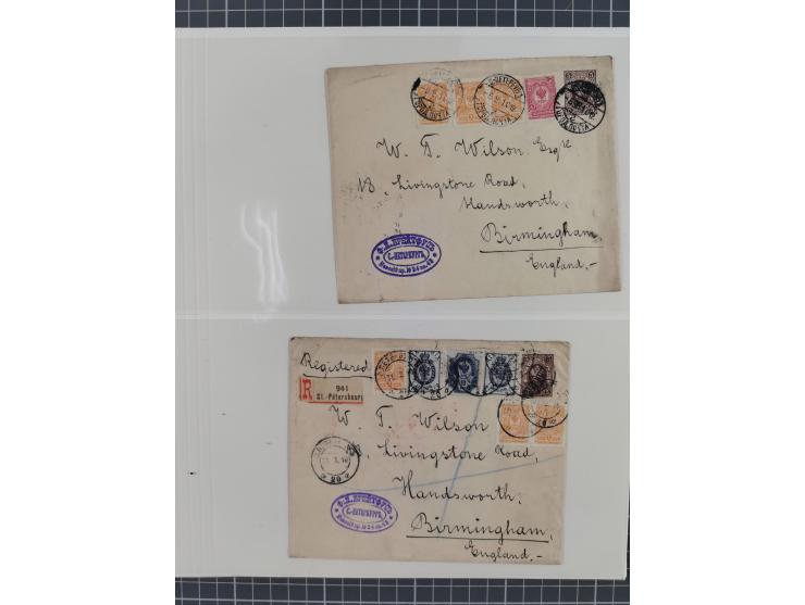 1868/1985 (ca.), attractive group of covers, including Russian Levant, strength before the 1940s, with over 250 postal statio