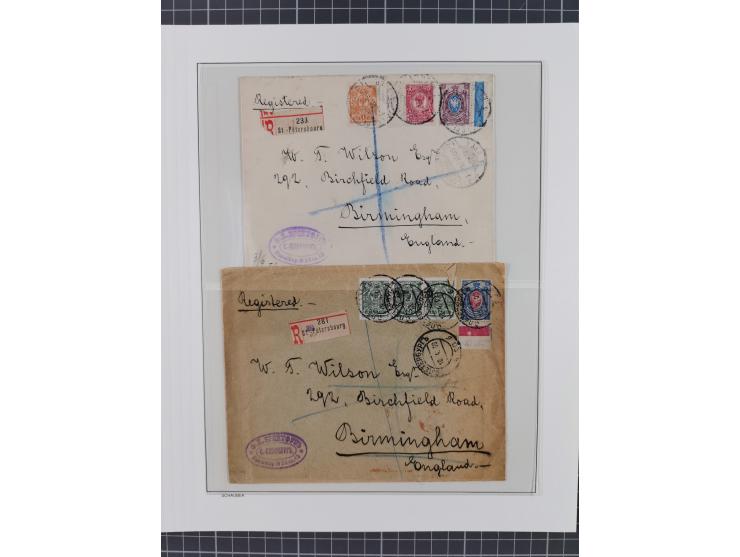 1868/1985 (ca.), attractive group of covers, including Russian Levant, strength before the 1940s, with over 250 postal statio