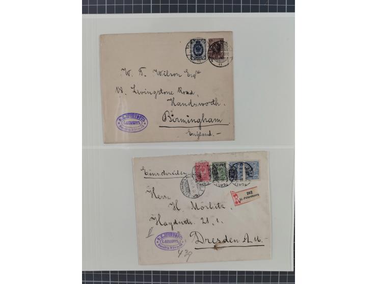 1868/1985 (ca.), attractive group of covers, including Russian Levant, strength before the 1940s, with over 250 postal statio