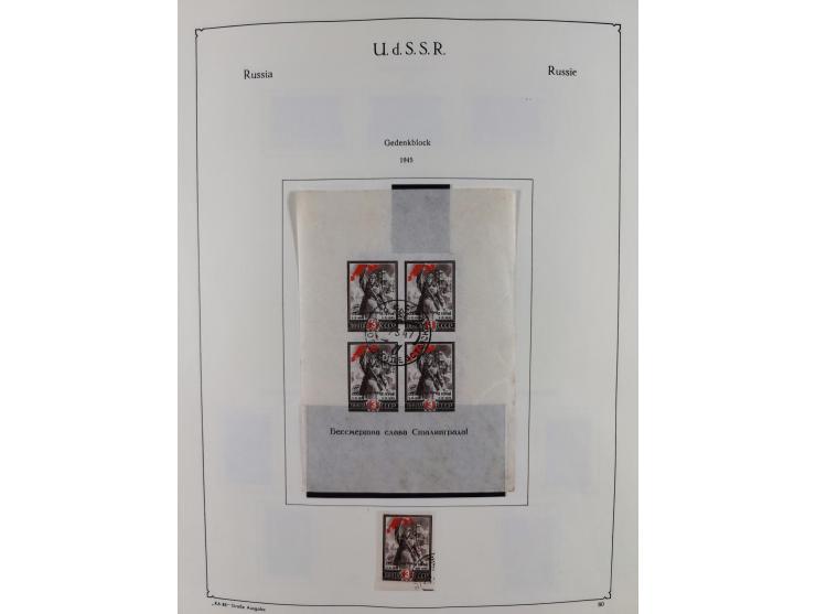 1938/54, mint never hinged/unused and used collection with covers, some better sets and items with souvenir sheets Mi.-Nr. Bl