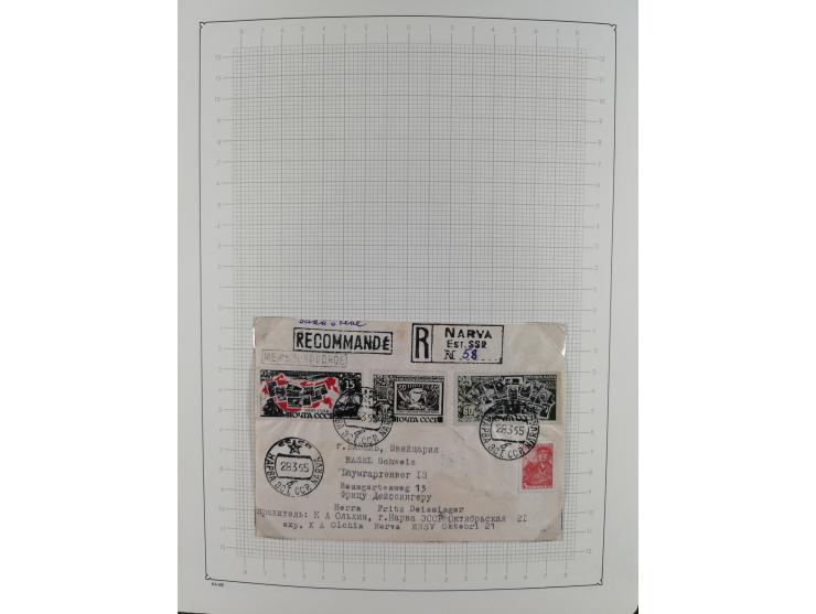 1938/54, mint never hinged/unused and used collection with covers, some better sets and items with souvenir sheets Mi.-Nr. Bl