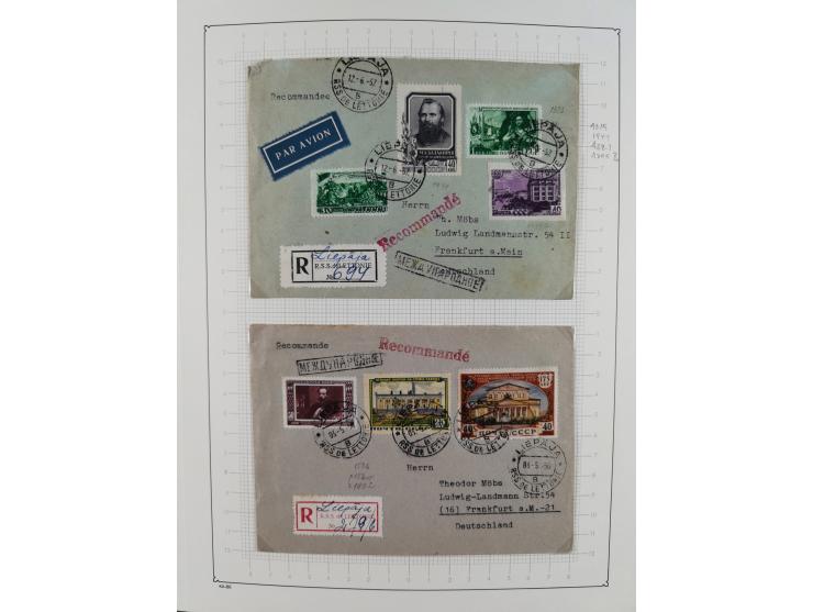 1938/54, mint never hinged/unused and used collection with covers, some better sets and items with souvenir sheets Mi.-Nr. Bl